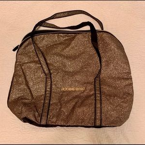 Gold Glitter Victoria’s Secret Overnight Bag